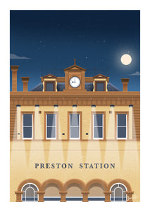 Preston Railway Station Poster Print