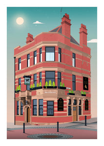 The  Black Horse Hotel Preston Poster Print