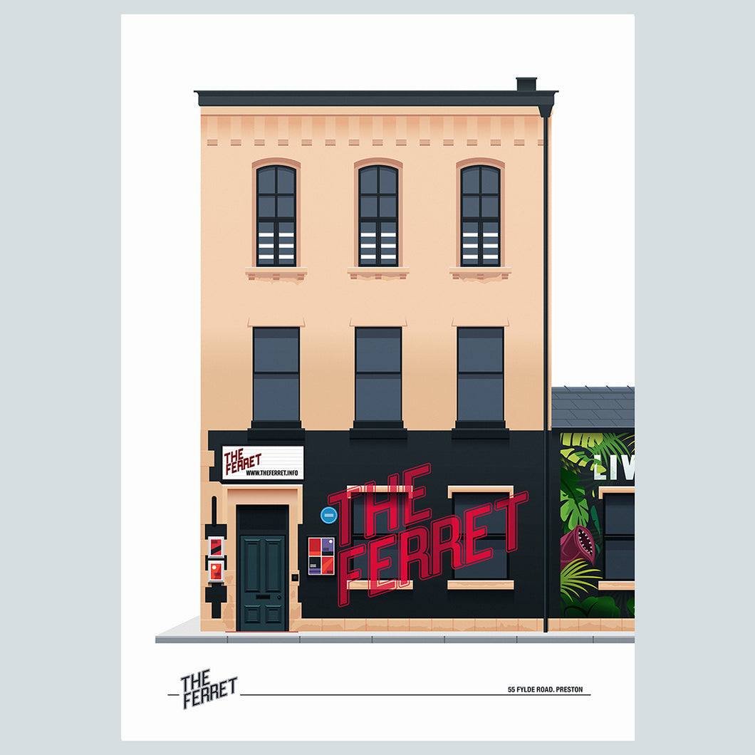 The Ferret, Fylde Road, Preston Poster Print