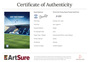 The Sir Tom Finney Stand, Preston North End Limited Edition Print