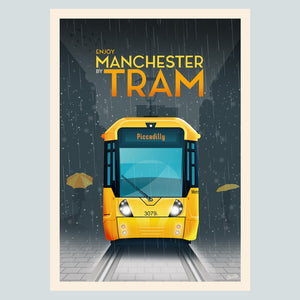 Manchester Tram (Piccadilly) Poster Print