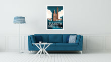 Load image into Gallery viewer, Tulketh Mill in Preston Vintage Travel Poster Print

