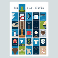 Load image into Gallery viewer, A-Z of Preston print
