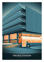 Load image into Gallery viewer, The Bus Station, Preston Lancashire Travel Poster Print
