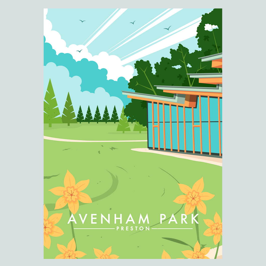Avenham Park Preston Poster Print