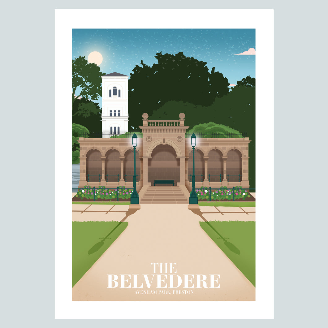 The Belvedere at Avenham Park Poster Print