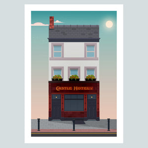 Castle Hotel Manchester Pub Poster Print