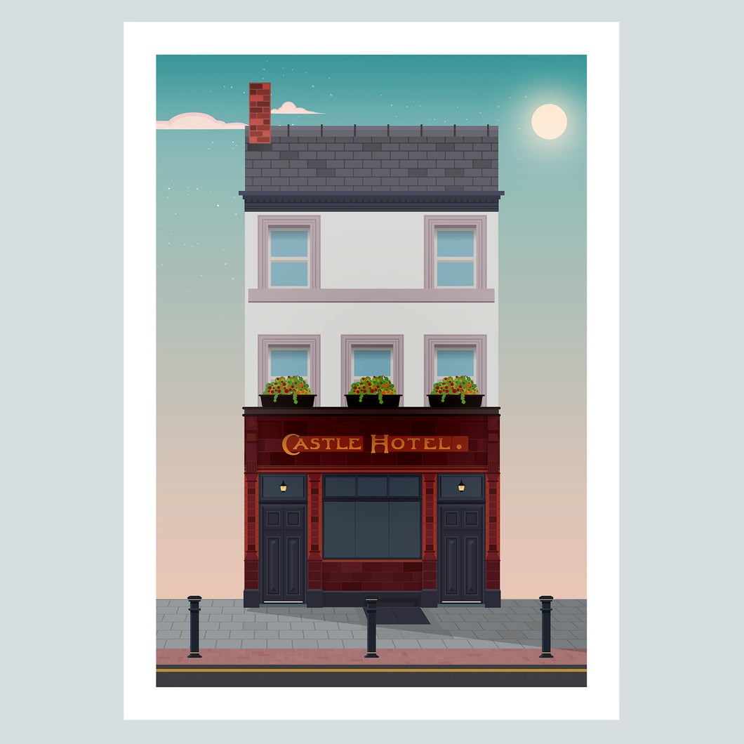 Castle Hotel Manchester Pub Poster Print