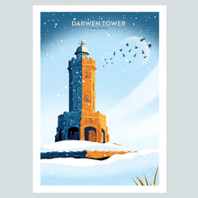 Load image into Gallery viewer, Darwen Tower, Darwen Lancashire Travel Poster Print
