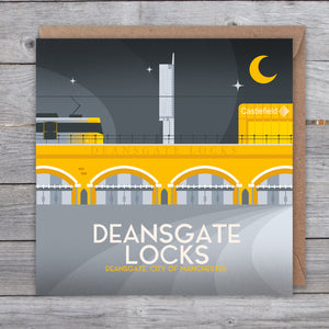 Deansgate, Manchester Greetings card