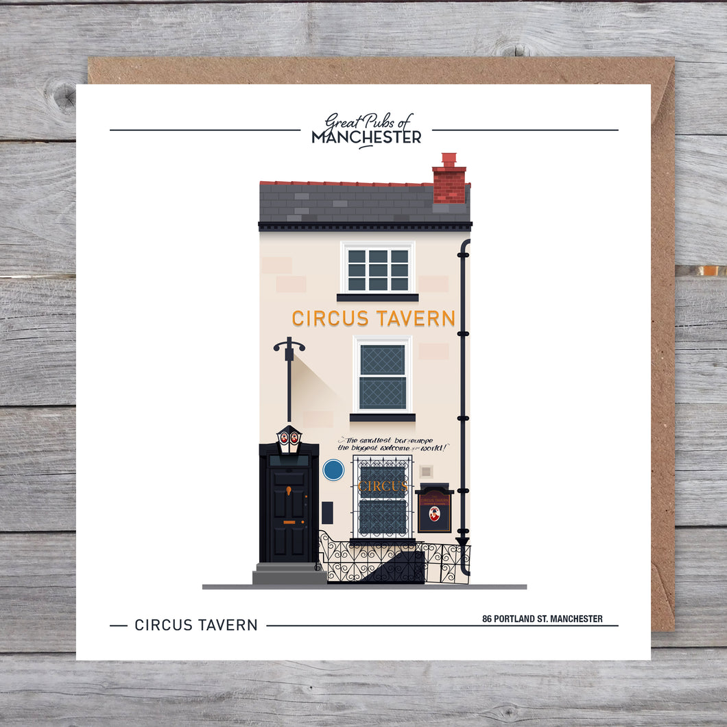 Great Pubs of Manchester - Circus Tavern Greetings card