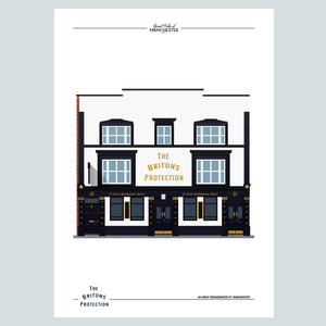 Great Pubs of Manchester - The Britons Protection Poster Print