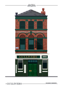 Great Pubs of Manchester - Gullivers Poster Print