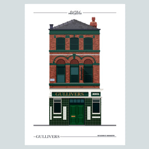 Great Pubs of Manchester - Gullivers Poster Print