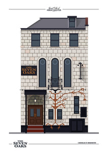 Great Pubs of Manchester - Seven Oaks Poster Print