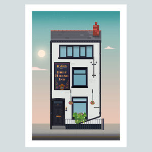 The Grey Horse Manchester Pub Poster Print