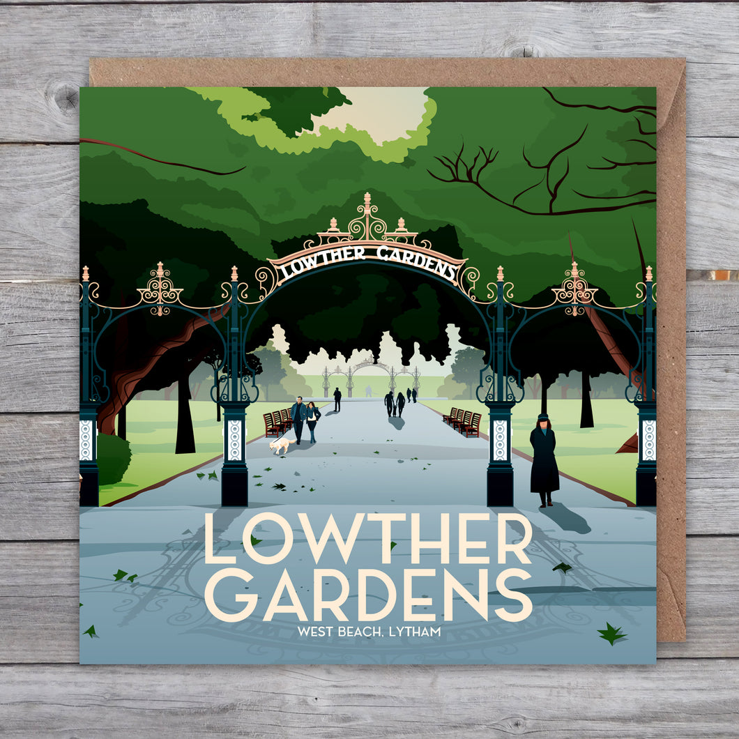 Lowther Gardens, Lytham greetings card