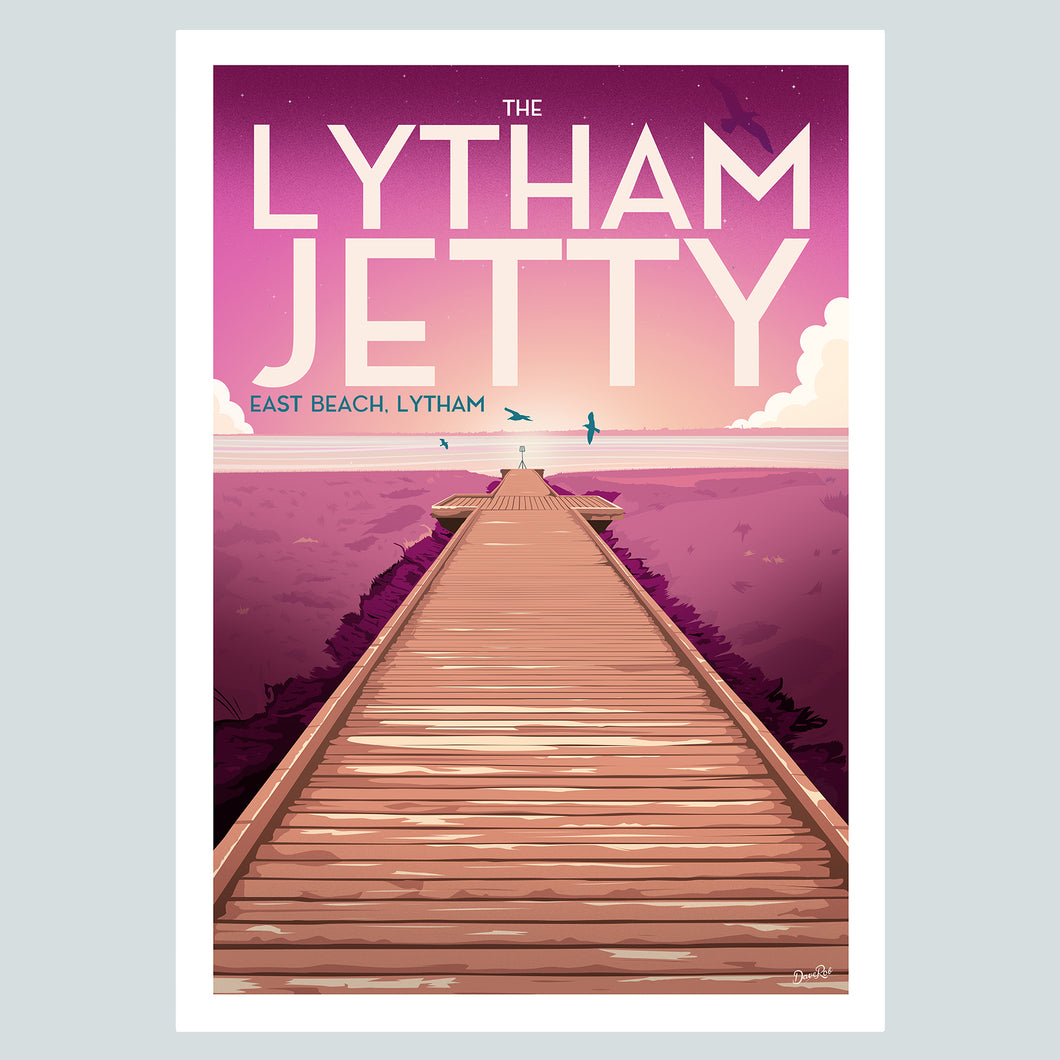 Lytham Jetty Poster Print