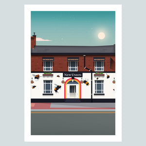 The New Union Manchester Poster Print