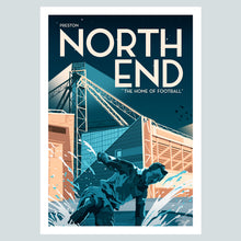 Load image into Gallery viewer, Preston North End Deepdale Stadium Vintage Travel Poster Print
