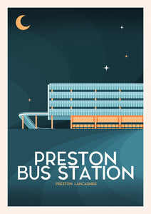 Preston Bus station print
