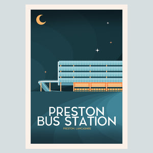 Preston Bus station print