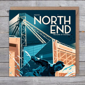 Preston North End greetings card (travel poster style)