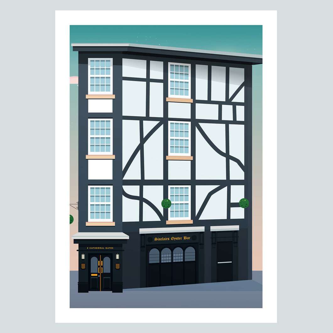 Sinclairs Oyster Bar Manchester Poster Print