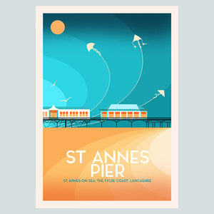 St Annes Pier A3 print
