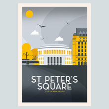 Load image into Gallery viewer, St Peter&#39;s Square A3 Manchester print
