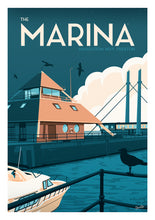 Load image into Gallery viewer, Preston Marina Vintage Travel Poster Print

